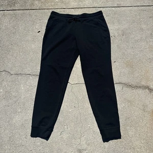 American Giant Jogger Jogginghose Herren Größe Large schwarz Baumwolle spitz zulaufend Kordelzug - Bild 1 von 13