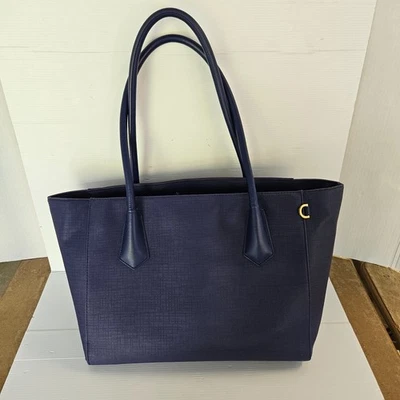 DAGNE DOVER SIGNATURE 传奇大号手提包笔记本电脑包蓝色旅行钱包 - 二手 — 第 1/4 张图片