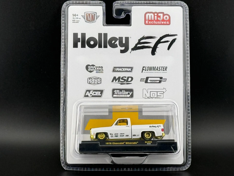 M2 1978 Chevrolet Silverado Holley Custom White 31500-MJS88 1/64 CHASE - Image 1 of 2