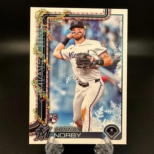 2025 Topps Holiday Connor Norby Rookie #H72 Miami Marlins - Picture 1 of 2