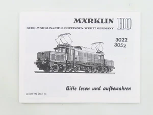 Marklin 3022 - 3052 Elec. Locomotive E94-194 - 1020 ÖBB Replica booklet 0664 - Picture 1 of 3