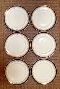 Plato de cena Myott Sons & Co 6 Royalty azul cobalto #1559 10", Inglaterra c.1940 - Imagen 1 de 9