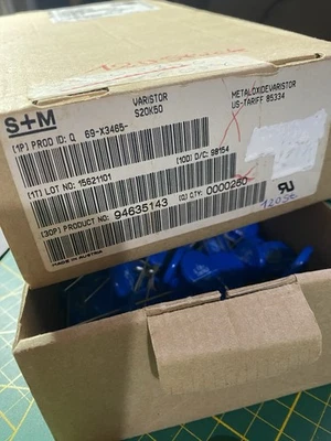 SIEMENS S+M   ( EPCOS TDK ) 120 Stück S+M S20K50 Varistor 50V AC Metal Oxide VAR - Image 1 of 2