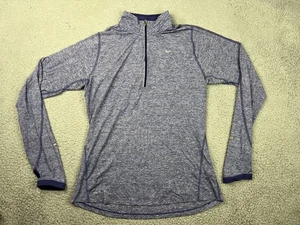 Nike Pullover Womens Medium Blue Heather Element Dri-FIT Half Zip Running Top - Picture 1 of 12