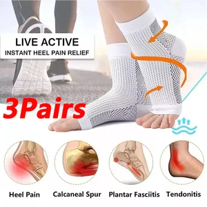 3Pairs Soothe Neuropathy Socks for Women and Men,Soothe Relief Compression Socks - Picture 1 of 15