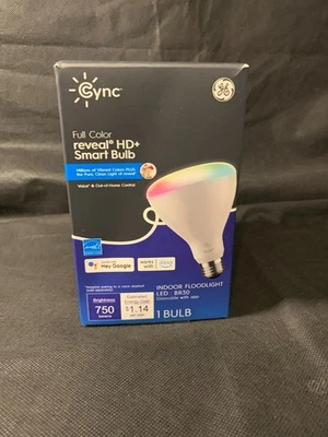 GE Cync 93130127 Full Color Reveal HD+ Smart Bulb Model CLEDR309CDRV-OT - Image 1 of 4