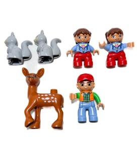INCOMPLETE LEGO Duplo Set 10584 Forest Park Replacement Piece Parts Figure Lot 6