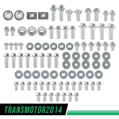 FIT FOR FKAWASAKI KX60 KX65 KX80 KX85 KX125 KX250 KX500 1 Set BODYWORK BOLT KIT - Image 1 of 4