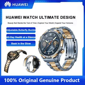 HUAWEI Watch Ultimate Design 18K Golden Smart Watch Two-way Beidou Satellite New - Picture 1 of 27