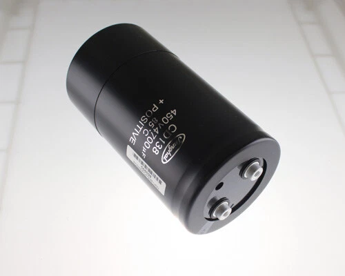 Condensador electrolítico de aluminio lata grande 4700uF 450V DC 450VDC 4700mfd Foto 1 de 1