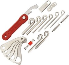 Omegakey Omg04R On-The-Road Multi-Tool Red Handle 3.75"