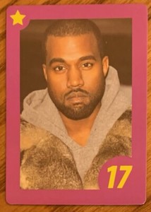 GREAT RAPPER ! KANYE WEST, SUPER RARE ! PALADONE 'PURPLE" COLLECTOR'S CARD