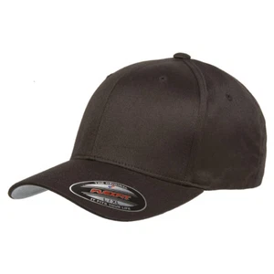 Flexfit Structured Twill Fitted Cap Baseball Hat Mid Profile Hat - 6277 - Picture 1 of 29