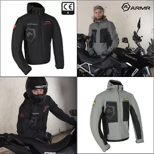 ARMR Suko 1.0 Men's Waterproof Motorcycle Jacket All-Year Bike Moped Hoodie - Picture 1 of 31