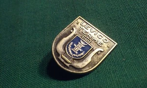 Italy LEVICO TERME Italian Thermal Baths Spa Souvenir Travel Brooch Lapel Pin - Picture 1 of 3