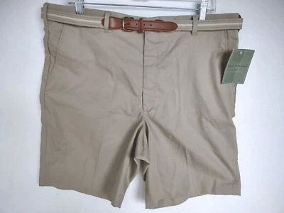 NUEVO CON ETIQUETAS KNIGHTBRIDGE Pantalones Cortos Para Hombre 40 (medidas 37x9) Beige Cinturón Resistente a las Arrugas Foto 1 de 4