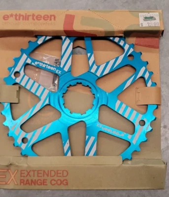 E*thirteen Extended Range Cog SRAM 36t Compatible Blue 10 Speed - Image 1 of 3