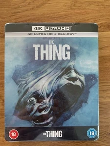 The Thing 4K UHD Blu Ray Steelbook NEW & SEALED James Carpenter UK Exclusive - Picture 1 of 2