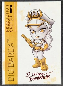 Big Barda 2018 Cryptozoic DC Bombshells Lil Production Sketch Card #A08 (NM) - Picture 1 of 2