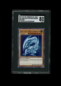 YU-GI-OH! LEGENDARY COLLECTION BLUE EYES WHITE DRAGON HOLO ULTRA RARE 1st Ed 8! - Picture 1 of 1
