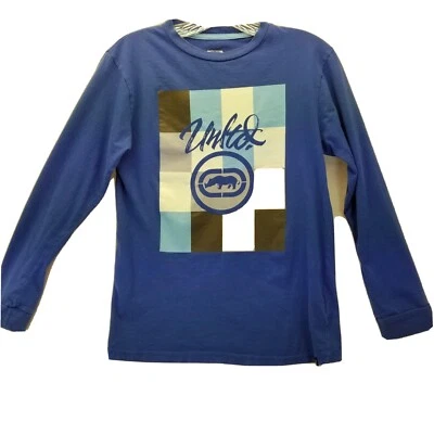 eckō unltd. Camisa Rhino Azul Manga Larga Juvenil L 14-16 Ecko Unlimited Foto 1 de 4