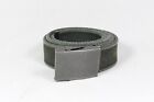 Vintage Military Style 40mm Trouser Belt with Metal Buckle- Olive Green