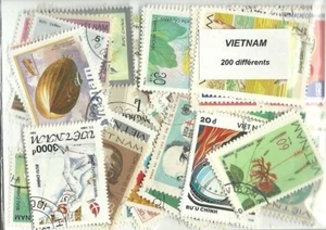 Lot 200 timbres du Vietnam - Foto 1 di 1