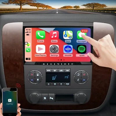 For GMC Yukon Chevy Tahoe Suburban Android 12 Apple Carplay Car Stereo Radio GPS - Image 1 of 4