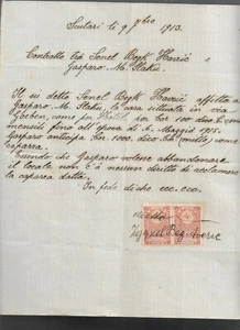 1913 Albania. Albanian Document Used Turkey rev. 2X10Pare. in AL.Independente. R - Picture 1 of 2
