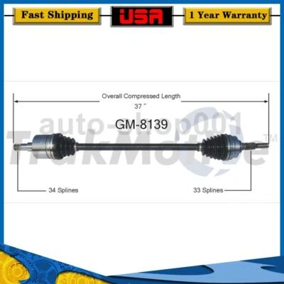 Junta eje CV delantero derecho para Chevrolet Cavalier 2005 2004 2003 2002 2001 2000 Foto 1 de 2