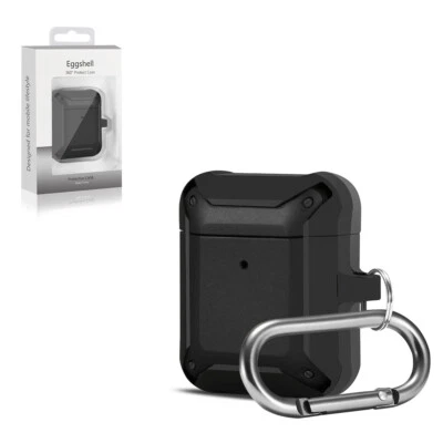 APC05 REIKO AIRPODS CASE EGGSHELL 360 DEGREE PROTECT CASE FOR AIRPODS IN BLACK - Image 1 of 4