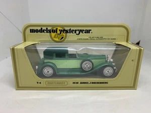 Matchbox Models of Yesteryear Y-4 1930 Model J Duesenberg 2 Tone Green NEW - Picture 1 of 6