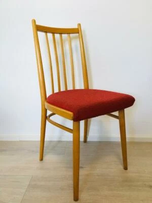 20 世纪 50 年代捷克斯洛伐克老式木椅 — 第 1/4 张图片