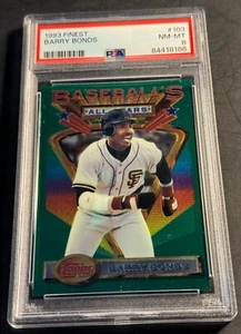 Barry Bonds Finest #103 1993 PSA 8 nuevo soporte - Imagen 1 de 2