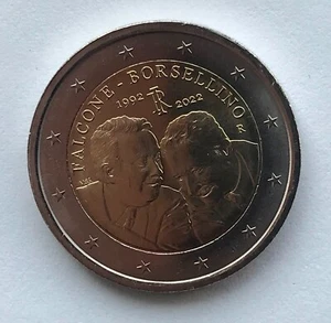 ITALIA 2 € moneda de euro conmemorativa 2022 - Giovanni Falcone y Paolo Borsellino - Imagen 1 de 1