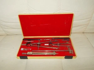 Vintage K&E Keuffel & Esser Zeichenset Germany Top Zustand weiß Etui - Bild 1 von 2