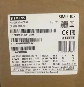 1FL6 064-1AC61-2LH1 NEW SIEMENS SIMOTICS Operating Voltage 1FL6064-1AC61-2LH1 - Picture 1 of 3