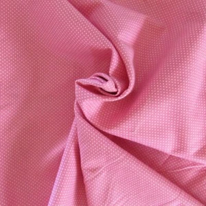 Pink White Polka Dots Fabric Quilters Showcase Cotton Thin Damask By the Yard - Picture 1 of 3