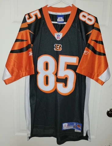 Reebok NFL Cincinnati Bengals Chad Johnson Ocho Cinco Stitched Jersey Adult Med Cover