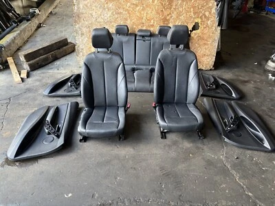 BMW 328I 335I F30 OEM 12-17 SET INTERIOR SPORT HEATED SEAT DOOR PANEL BLACK - Image 1 of 4