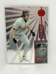 1997 SELECT COMPANY #72 Jason Giambi RARE ETCHED FOIL SILVER PARALLEL - Picture 1 of 2