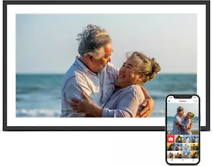 Digital Picture Frame, 15.6 Inch Large Frameo Digital Photo Frame Wifi, 32GB, 19 - Picture 1 of 12