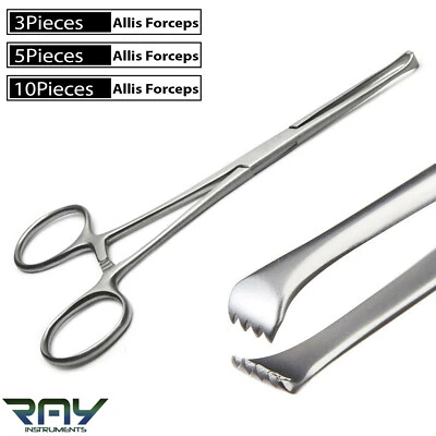 MEDSPO Allis Tissue Forceps 6" Stainless Steel Surgical Clamp Gyneclogy Instruments
