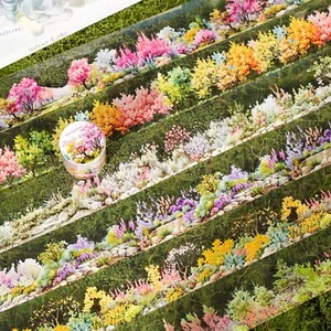 Flowers Plants Adhesive PET Tape Stickers Journal Planner Scrapbooking Supplies - Picture 1 of 15