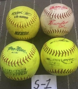 Thunder SW Pro 9 Official league two others 12 In Slow Pitch SoftBalls Softball - Picture 1 of 1