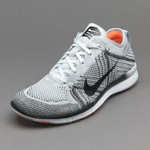 Nike Free Tr Flyknit White/Black Wmn Sz 11 718785-100 Training Shoes Womens  - Picture 1 of 5