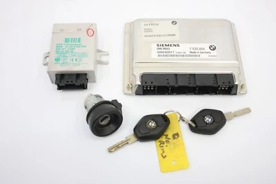 BMW E39 530i M54 MS43 OEM DME ECU + EWS Module + Keys & Ignition Tumbler - Image 1 of 4