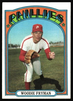 1972 Topps Woodie Fryman #357 Philadelphia Phillies - Image 1 of 2