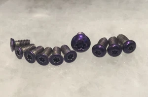 Juego de tornillos púrpura translúcido para navaja de bolsillo tenaz y resistente Spyderco - Imagen 1 de 9