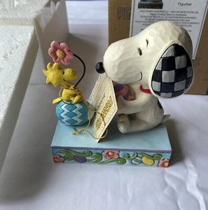 Peanuts by Jim Shore - Colorful Creations Snoopy & Woodstock Easter Eggs 6011947 - Picture 1 of 11